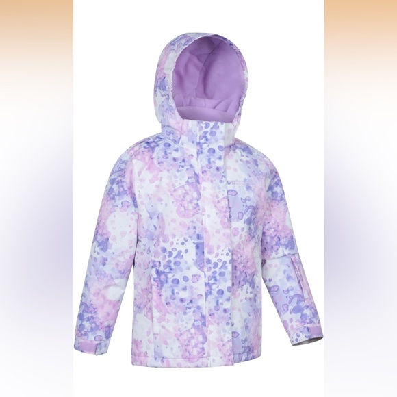 Mountain Warehouse Snowdrop Printed Kids Winter Ski Jacket-Waterproof 5-6Y